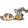 Scrat Angel machine embroidery design for download
